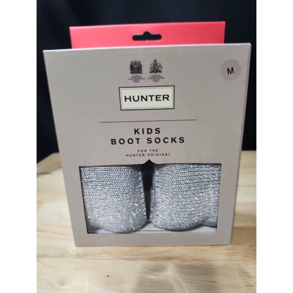 Hunter Boot Socks Dove grey Kids Medium - Picture 1 of 5